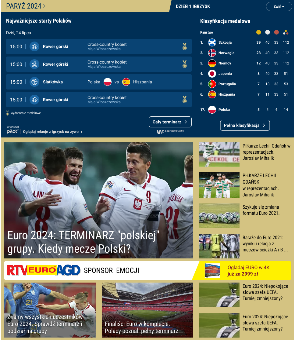 Widget Igrzyska Olimpijskie